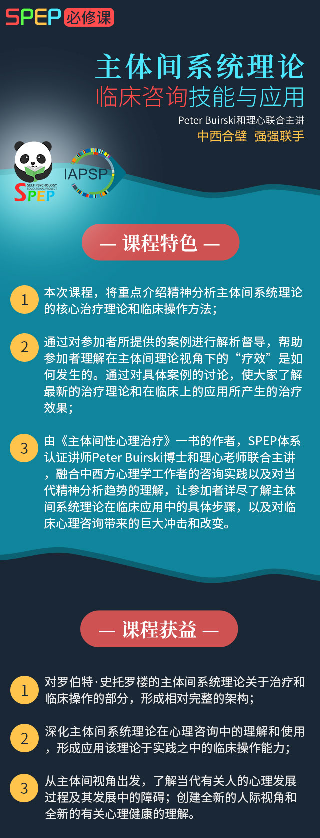 SPEP必修课 · 主体间系统理论临床咨询技能与应用